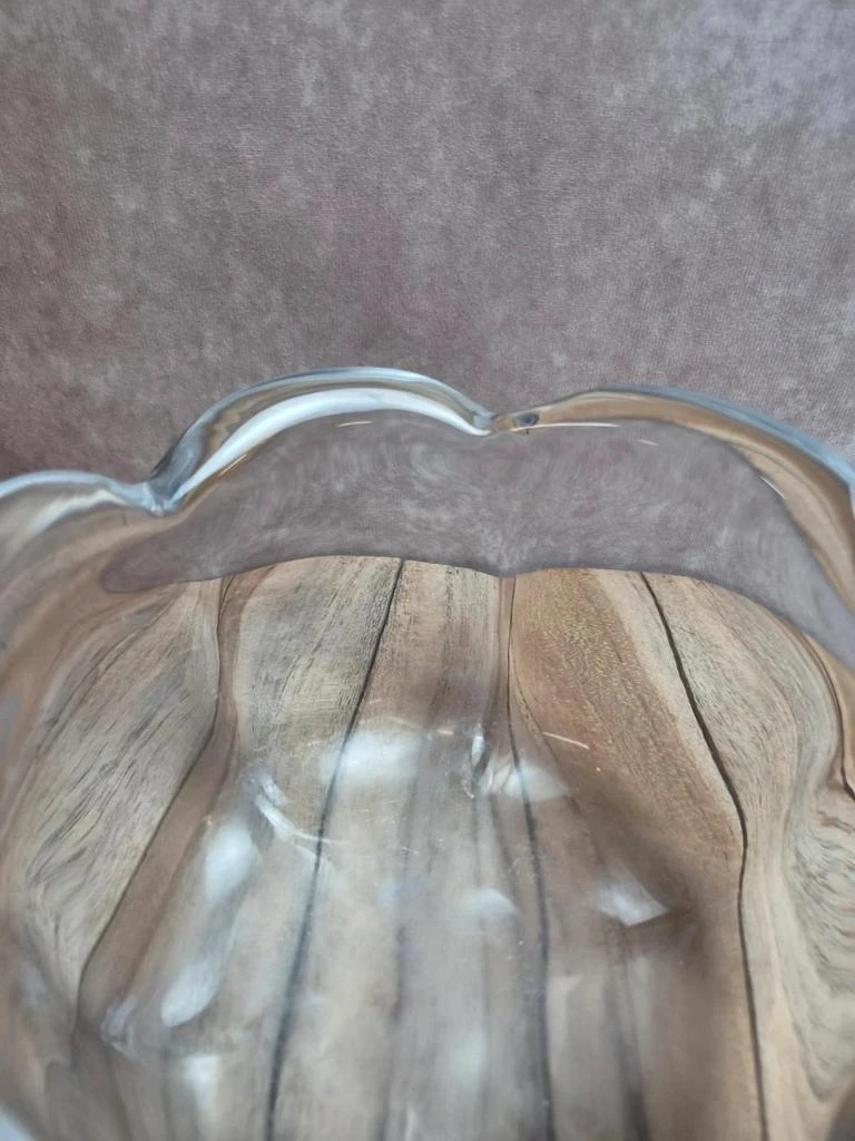 Massive Kosta signed crystal bowl - vintage Scandinavian design – photo 3